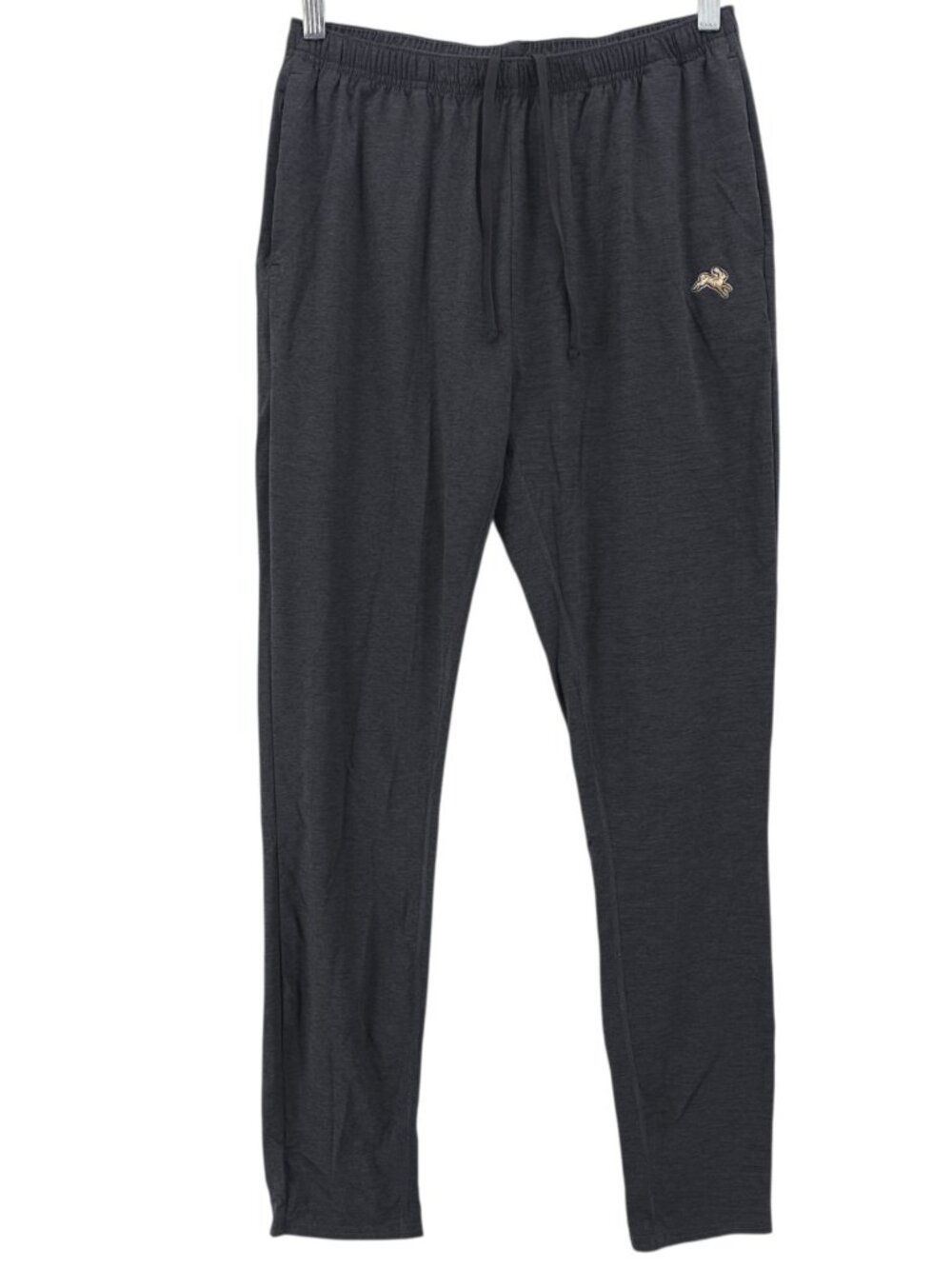 TRACKSMITH Women's Dark Gray Jogger Track Pants Ankle Zip MEDIUM - SMALL STAIN!